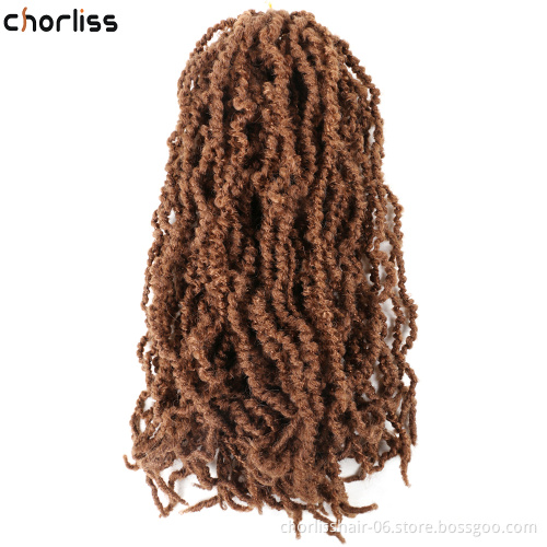 New Arrival 22''10 Strands Goddess Crochet Braiding Curly Natural Faux Locs Crochet Braids Afro Synthetic Hair Extension